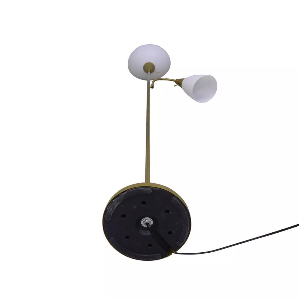 Lampa podłogowa dwuświetlna z regulowaną lampką do czytania